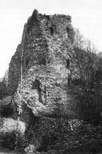 Cēsu pils rietumu tornis 20.g. sākumā