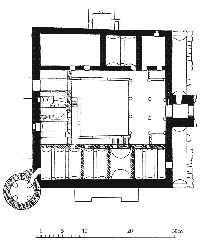 Plan of Edole castle, 1st floor
