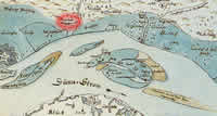 Svarcmuiza mansion in the map from 1700