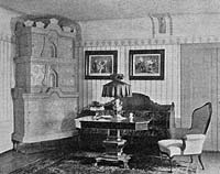 Borhert manor, interior in 1912