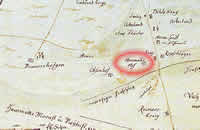 Husmans Hof in the map of Riga, 1700