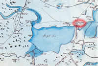 Mehrmans manor in the map from 1701