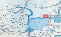 Strazdumuiza in the map from 1701