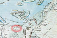 Manecken Hof in the map from 1700