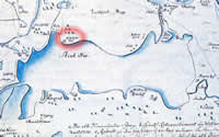 Hillebold manor in the map from 1701
