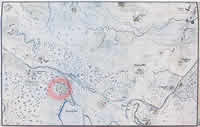 Gaili manor on the map, circa 1790