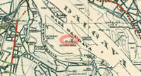 Lucavsala manor in map from 1930