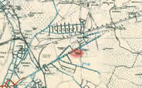 Dreiliņu mežkunga muiža 1930.gada kartē