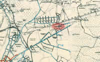 Monrepos manor in the map from 1930