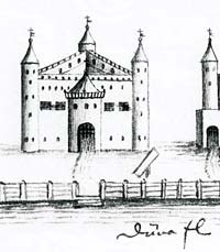 Castle of Riga in 14th century