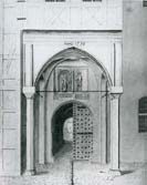 Portal of gate in Riga castle in 18th century