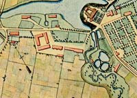 Jaunpils centra plāns 19.gadsimta sākumā